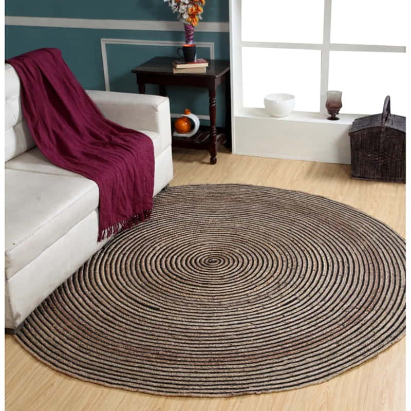 Angelique Casual Striped Jute Blend Area Rug