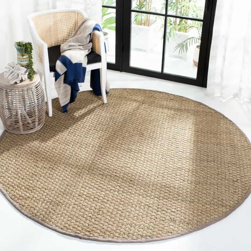 Angelique Casual Striped Jute Blend Area Rug