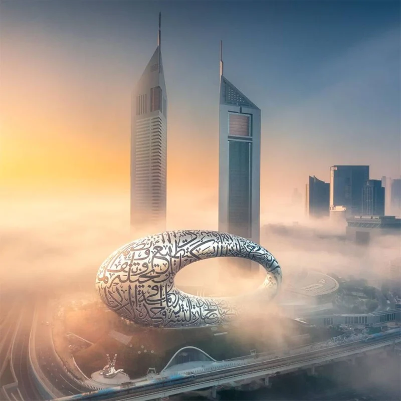 Luxury carpet showroom in Dubai with modern interior design