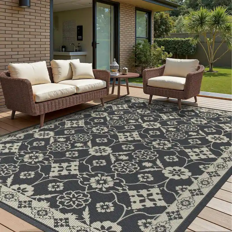 buy Stylish outdoor carpet and rug for backyard seating area