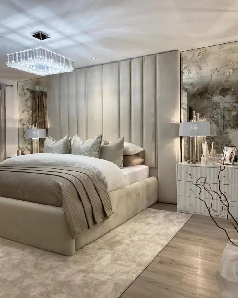 High-quality carpet flooring for spacious bedroom in Dubai