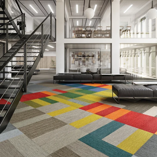 Easy to Clean Carpet Tiles for Showroom and shops Floor Dubai