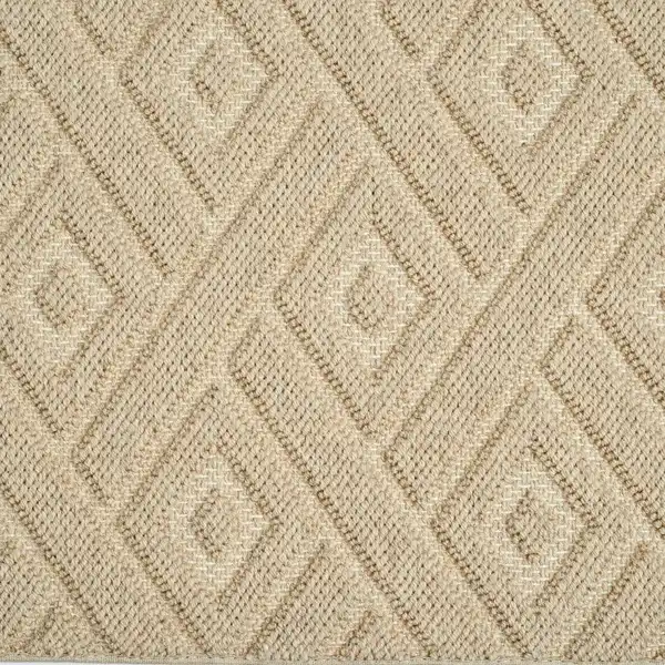 Stylish Diagonal Weave Sisal Carpet installation in a Dubai